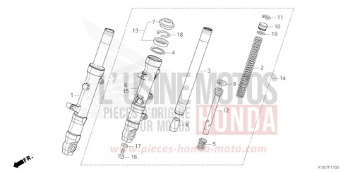 FOURCHETTE AVANT NSS350AN de 2022